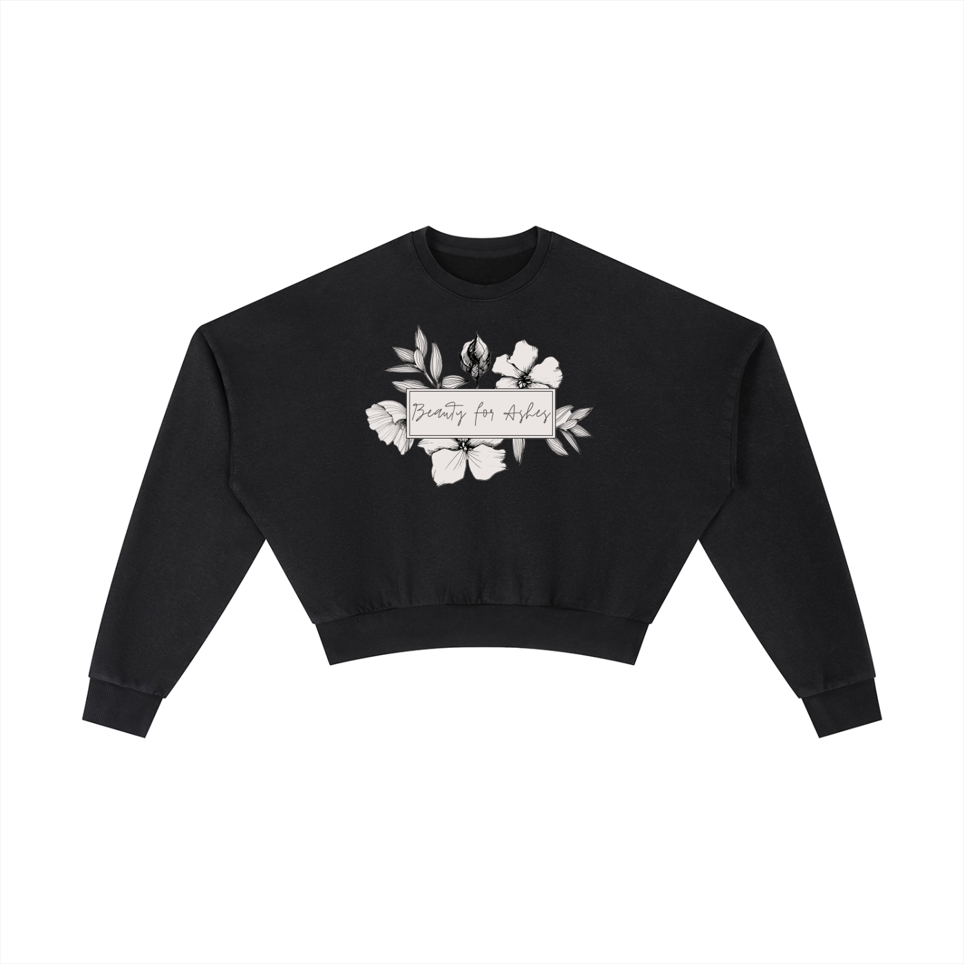 Vintage Washed Cropped Sweatshirt